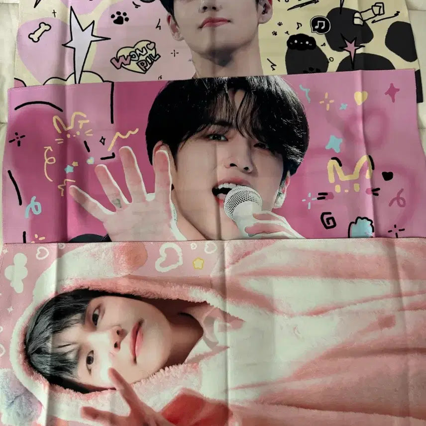 [BUNJANG] Day6 Young K Bundle Set Slogan &amp; Uchiwa / 데이식스 원필 슬로건 우치와 일괄 양도