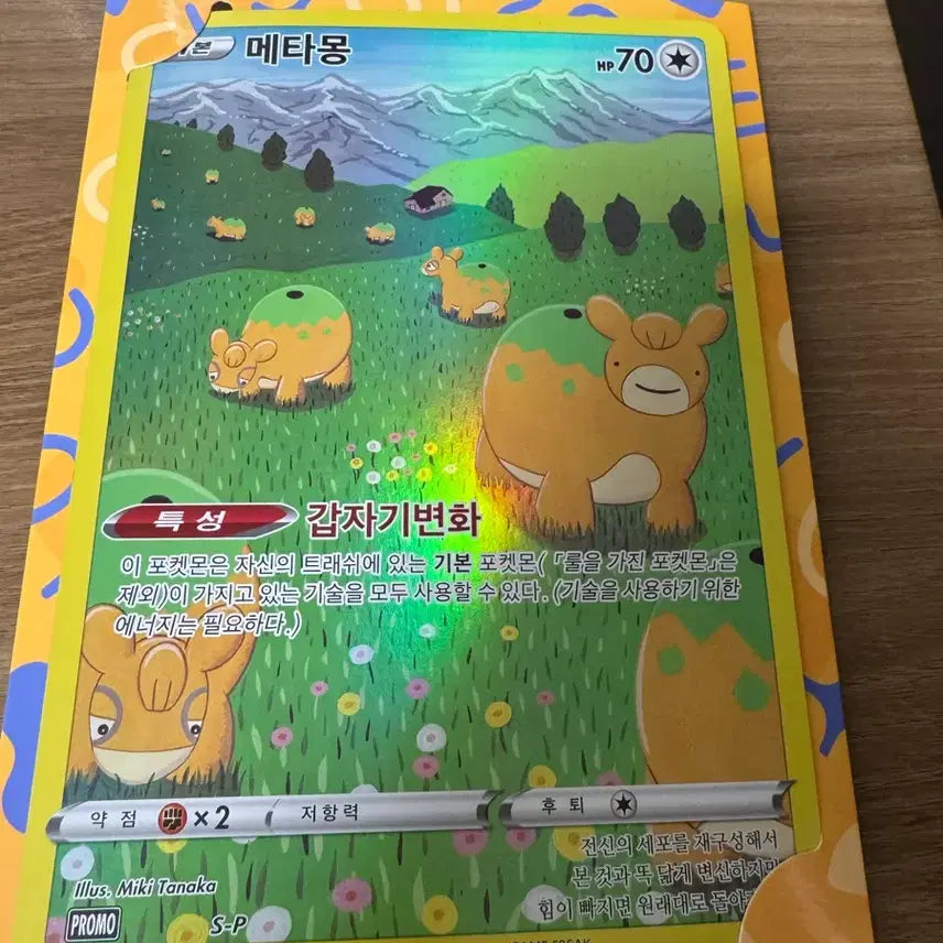 [SOLD OUT] 점보 메타몽카드 팔아요