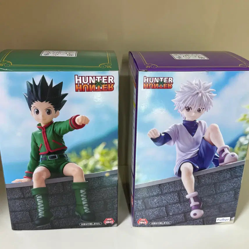 [BUNJANG] Hunter x Hunter Noodle Stopper Figure Gon &amp; Killua Bundle Set / 헌터헌터 누들스토퍼 피규어 곤&amp;키르아 (일괄)