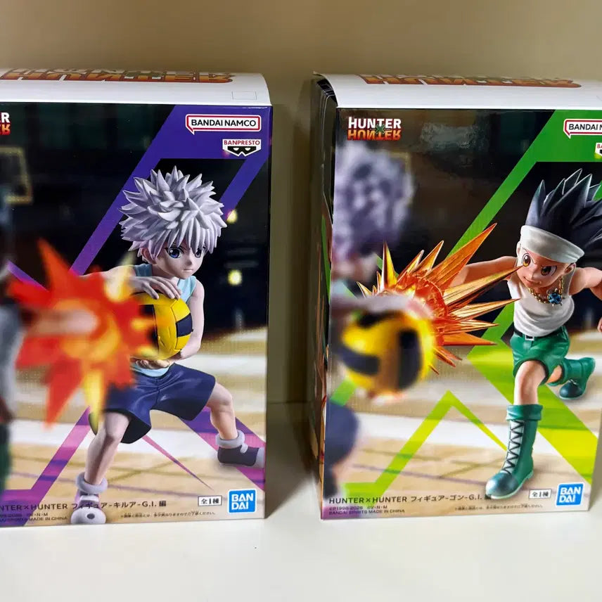 [BUNJANG] Hunter x Hunter Greed Island Gon &amp; Killua Figure Bundle Set / 헌터헌터 그리드아일랜드 곤&amp;키르아 피규어 (일괄)
