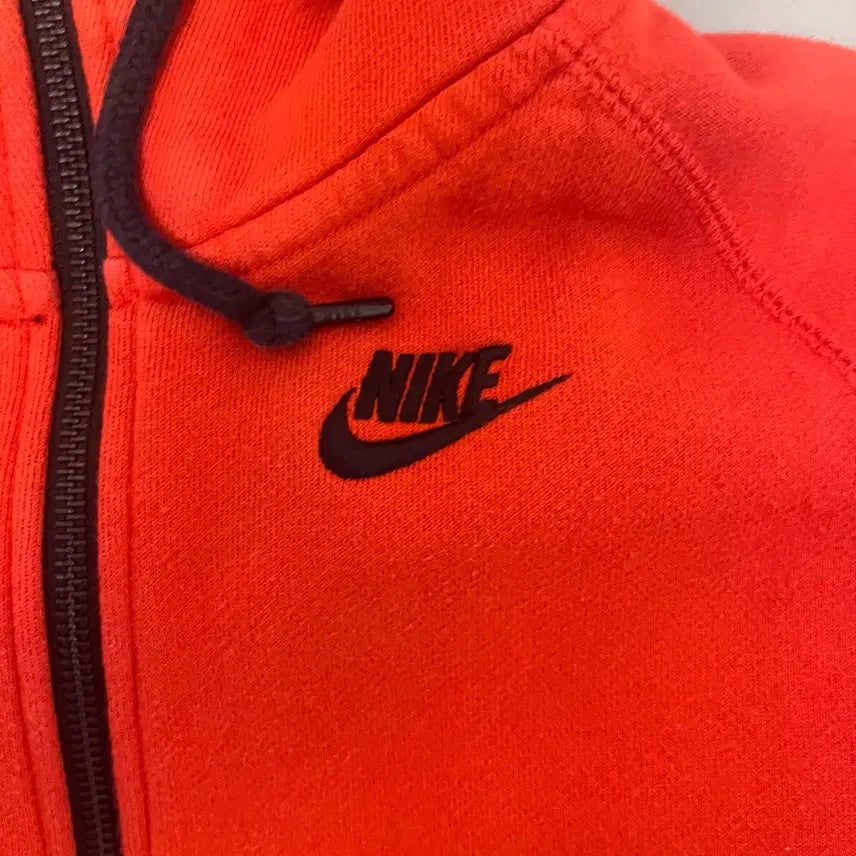[BUNJANG] Nike Tech Fleece Zip-Up Hoodie - Red/Black - Size M / 나이키 테크 플리스 후드집업 판매합니다