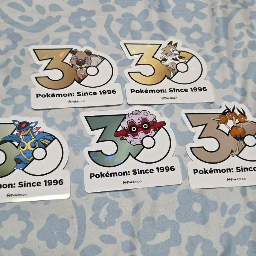 [SOLD OUT] 포켓몬 30주년 스티커 암멍이 세트