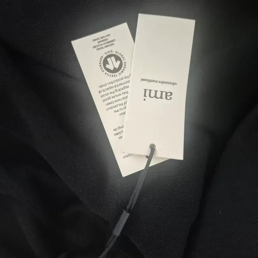 [BUNJANG] AMI Heart Logo Hoodie Black L / 아미 하트 로고 후드집업 블랙 L