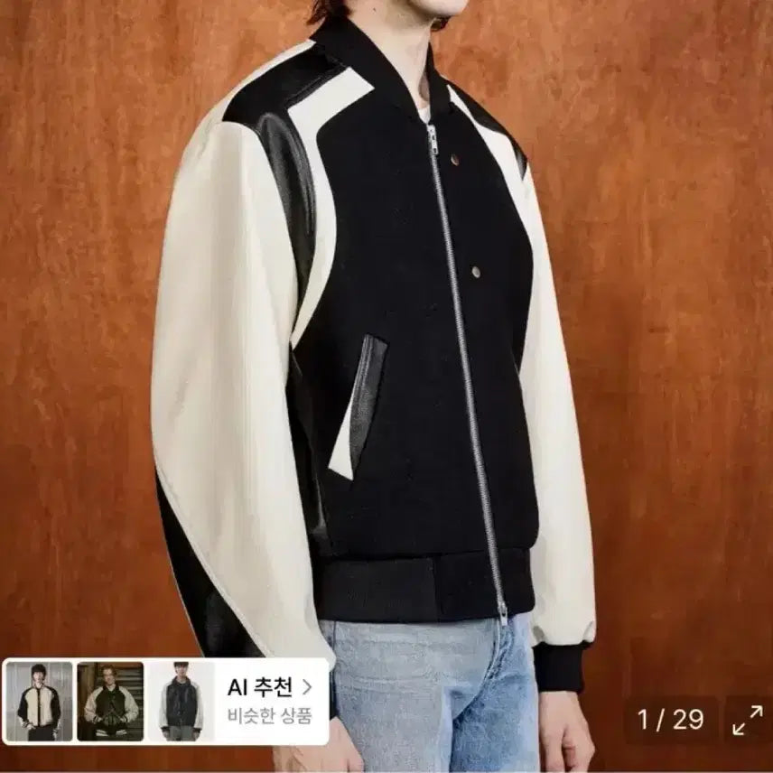 [BUNJANG] Ellude Circuit Racer Jacket Black Size 48 / 엘무드 서킷 레이서 자켓 블랙 48사이즈