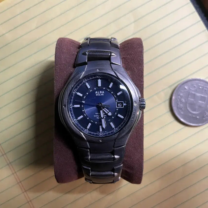 [BUNJANG] Seiko Alba Solar Titanium Blue Dial Men&