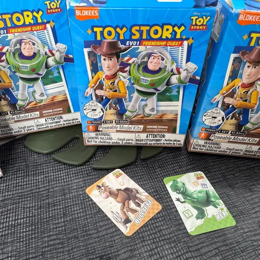 [BUNJANG] Disney Pixar Toy Story Blocky Poseable Model Kit Rex / Bullseye / 토이스토리 블로키 EV01 렉스/불스아이