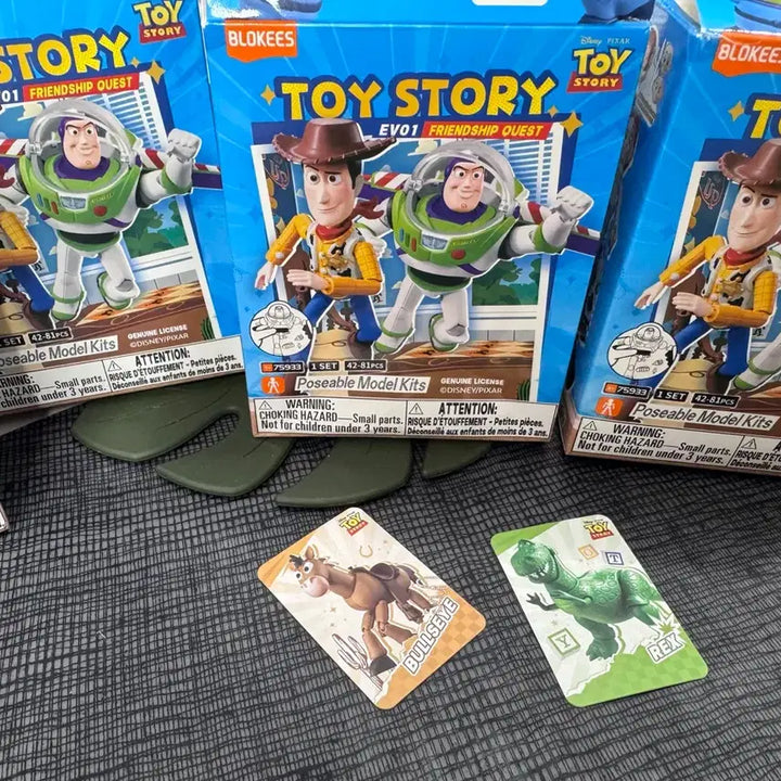 [BUNJANG] Disney Pixar Toy Story Blocky Poseable Model Kit Rex / Bullseye / 토이스토리 블로키 EV01 렉스/불스아이