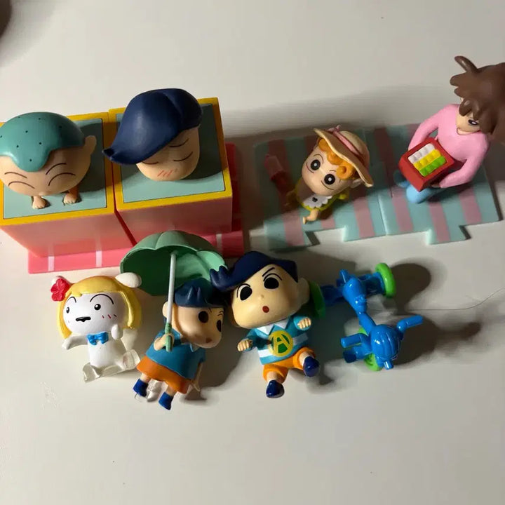 [BUNJANG] Crayon Shin-chan Figure Set - Shiro, Masao, Yoshinaga, Fuji, Shin-chan / 반택포) 짱구는 못말려 피규어 가챠 일괄 철수 흰둥이 훈이 봉미선 짱아