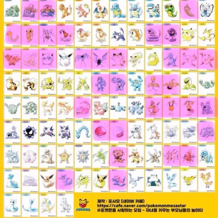 [BUNJANG] Pokemon Artwork Tteokbokki Seals (30th Anniversary Artwork Collection) / 포켓몬 아트워크 띠부씰 판매 (아트웍 30주년 띠부씰)