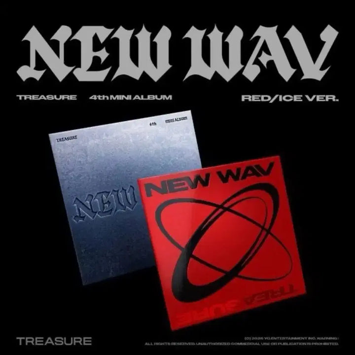 [BUNJANG] TREASURE NEW WAV RED/ICE Version Album Set / 세트) 트레저 앨범 TREASURE NEW WAV RED/ICE VER