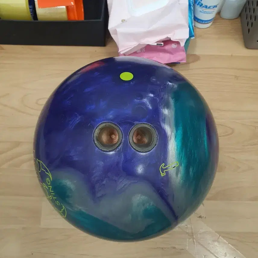 [BUNJANG] Used 15lb Two-Finger Scorpion Sting Bowling Ball / 중고볼링공 15p 투핑거 스콜피온스팅
