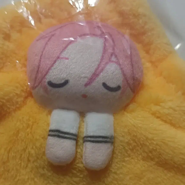 [BUNJANG] Ensemble Stars Mascot Goods Yellow Towel With Character Doll / 앙상블스타즈 마스코트 굿즈