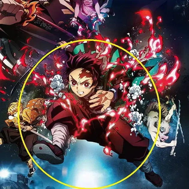 [BUNJANG] Demon Slayer Tanjiro Mugen Train Arc / Mugen Castle Arc Key Visual Acrylic Standee Bundle Set / (일괄) 귀멸의 칼날 탄지로 무한열차편, 무한성편 키비주얼 아크릴 스탠드
