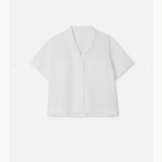 [BUNJANG] A-tout White Short Sleeve Shirt / 아뚜 화이트 반팔셔츠 판매