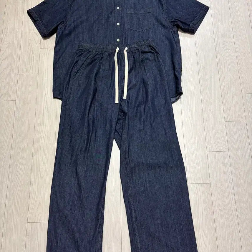 [BUNJANG] MERGO X PLACK Denim Setup M / 메르고 X 플랙 데님 셋업 M