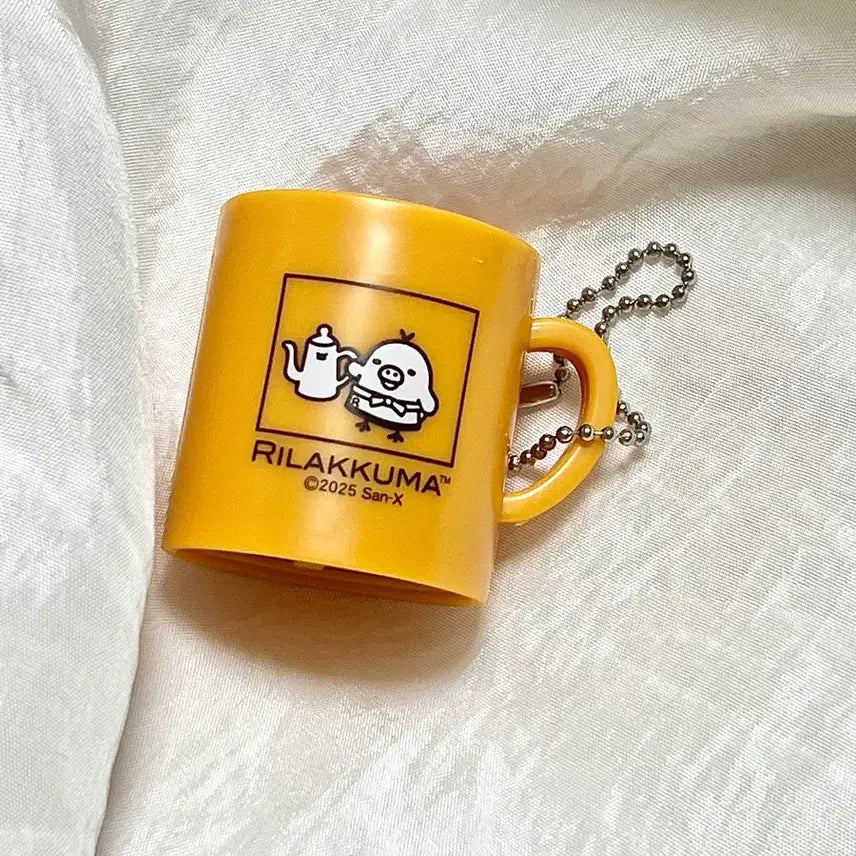 [BUNJANG] Rilakkuma Latte Art Cup Gacha Figure (Kiiroitori Piggy) / 리락쿠마 라떼아트 컵 가챠/ 키이로이토리 돼병이