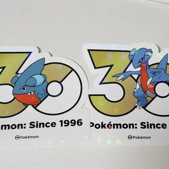 [SOLD OUT] (세트) 포켓몬 30주년 스티커 딥상어돔 + 한바이트