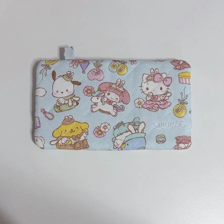 [BUNJANG] Sanrio Characters Quilted Card &amp; Coin Wallet / 산리오 키티 폼폼푸린 포챠코 마이멜로디 퀄팅 퀄트 카드지갑 동전지갑