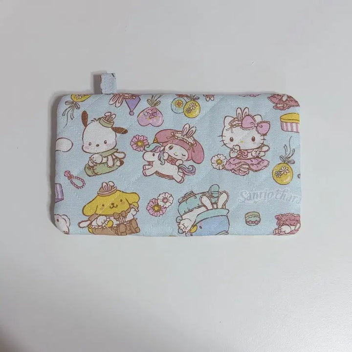 [BUNJANG] Sanrio Characters Quilted Card &amp; Coin Wallet / 산리오 키티 폼폼푸린 포챠코 마이멜로디 퀄팅 퀄트 카드지갑 동전지갑