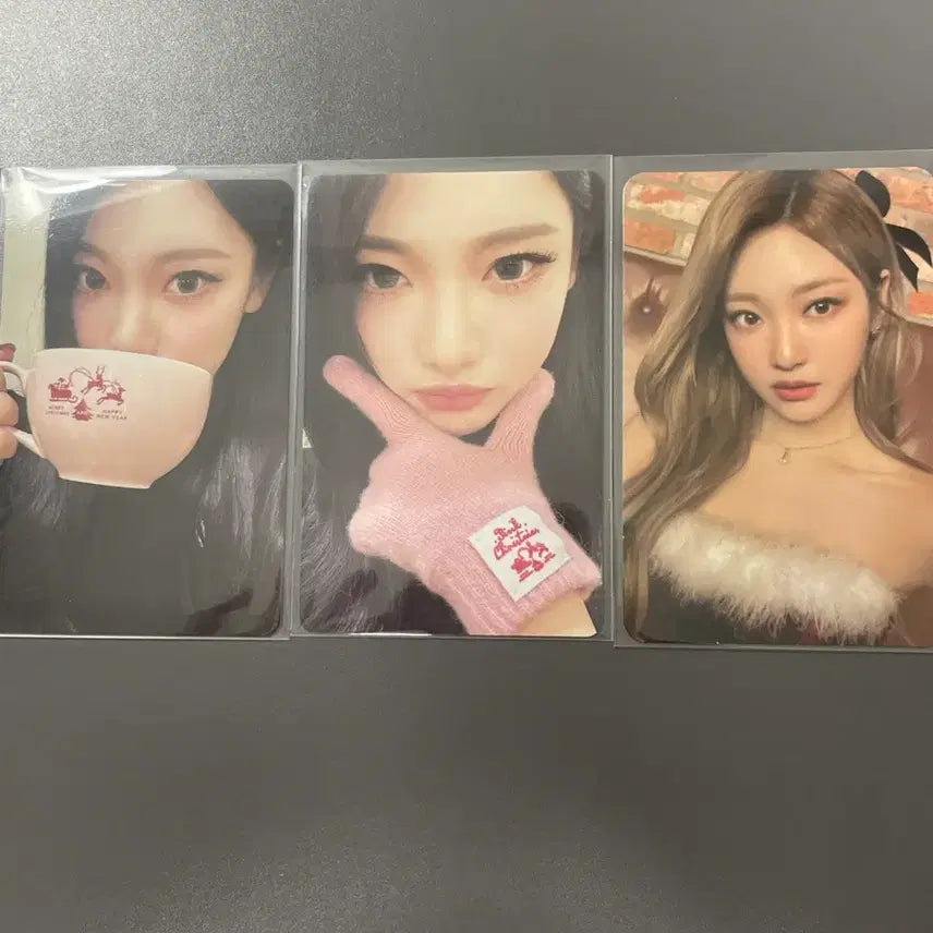 [BUNJANG] Aespa Ningning Pink Christmas Photocard Bundle Set / 에스파 닝닝 핑크 크리스마스 포카 일괄