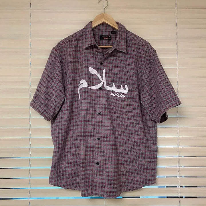 [SOLD OUT] 슈프림 언더커버 23ss 플란넬 체크 반팔 셔츠 그레이 M