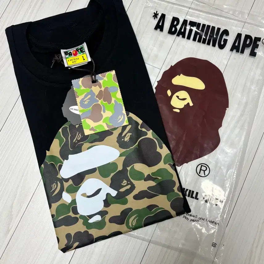 [BUNJANG] BAPE Half Sleeve T-Shirt L / 새상품) 베이프 반팔티 L