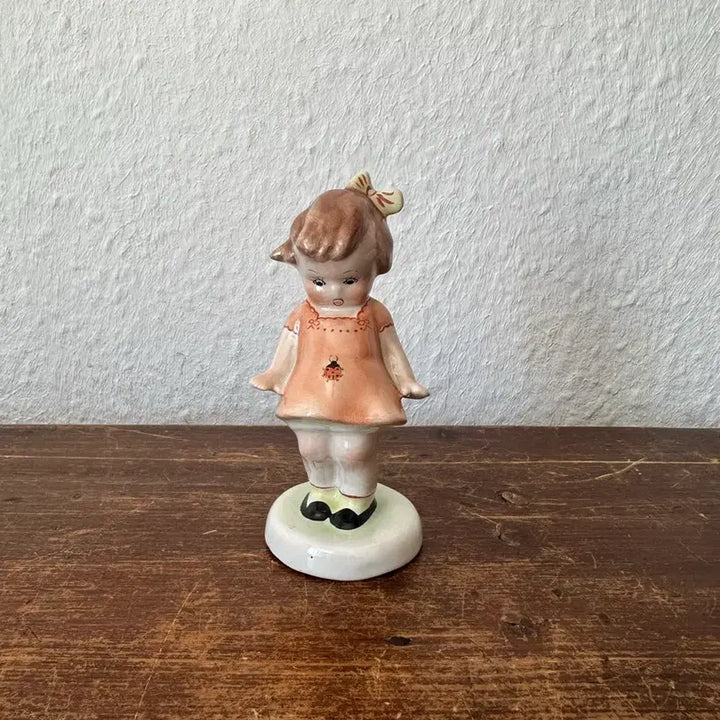 [SOLD OUT] 독일)빈티지 소녀와 무당벌레 피겨린