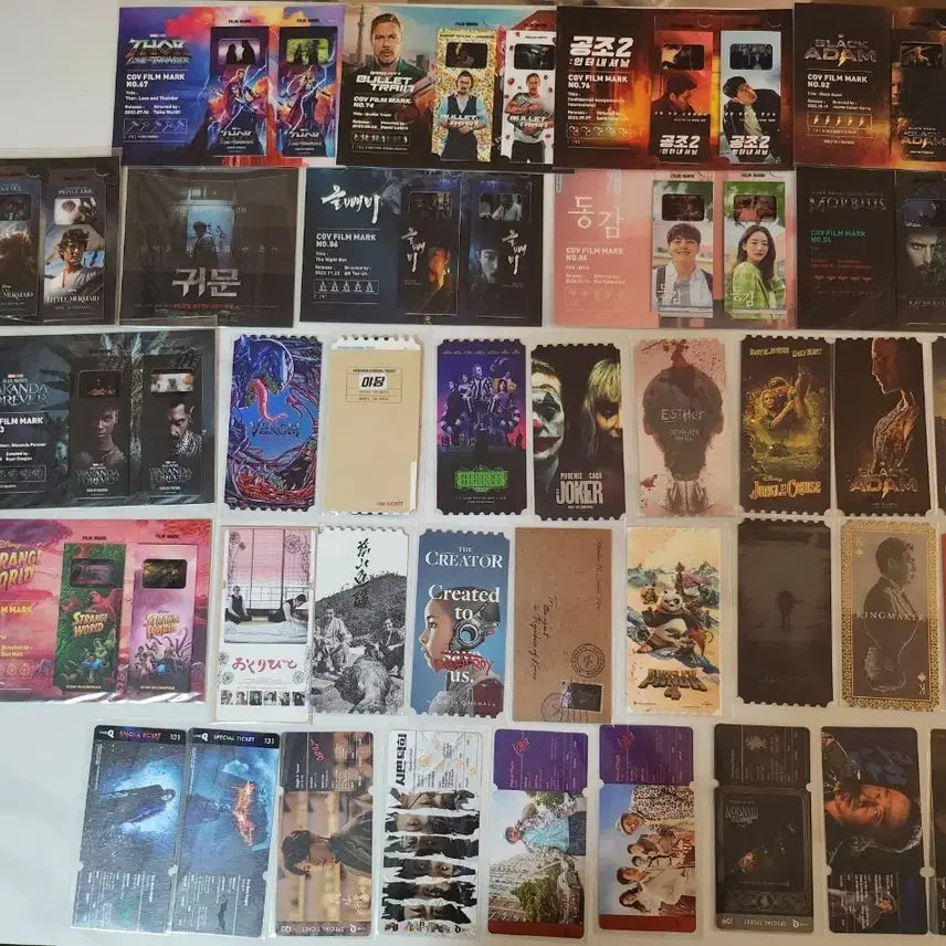 [BUNJANG] Movie Premiere Ticket, Art Card, Film Mark Set / 오티.아트카드.필름마크.스페셜티켓.  4가지 만원판매.