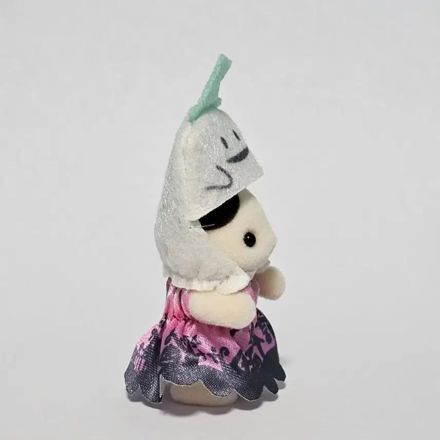[BUNJANG] Sylvanian Families Halloween Tuxedo Cat Baby Upright Ghost Hat / 실바니안 할로윈 파티 턱시도 고양이 아기 직립 유령 모자