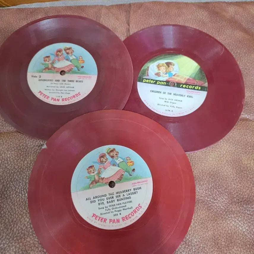 [SOLD OUT] 피터팬 레코드 동요 7인치 LP 총5장.(근대사빈티지)