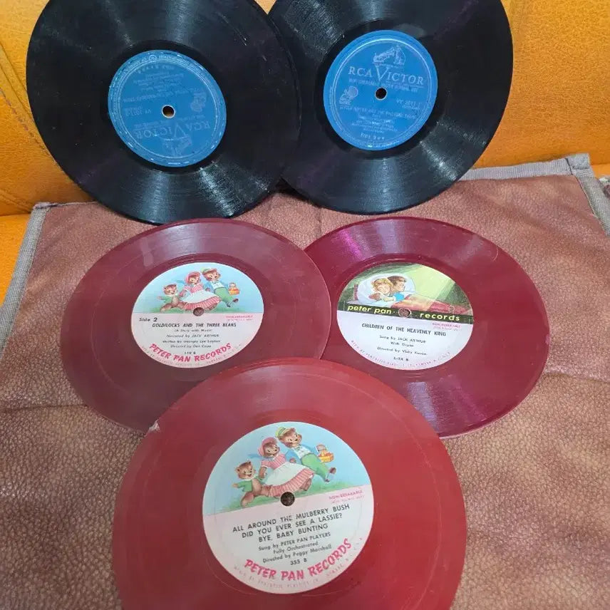 [SOLD OUT] 피터팬 레코드 동요 7인치 LP 총5장.(근대사빈티지)