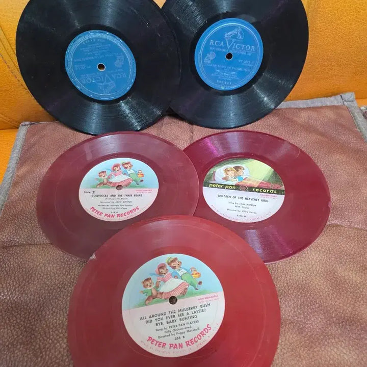 [SOLD OUT] 피터팬 레코드 동요 7인치 LP 총5장.(근대사빈티지)