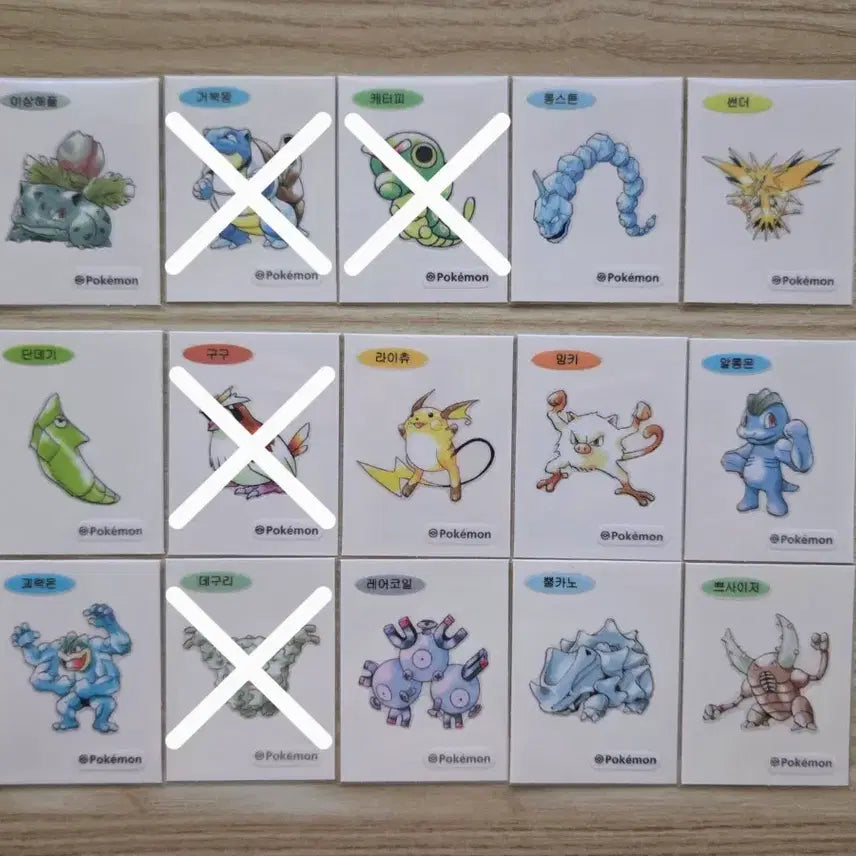 [BUNJANG] Pokemon 30th Anniversary Original Artwork Ttibbuseal Set / 포켓몬 30주년 오리지널 아트워크 띠부씰(띠부실) 판매