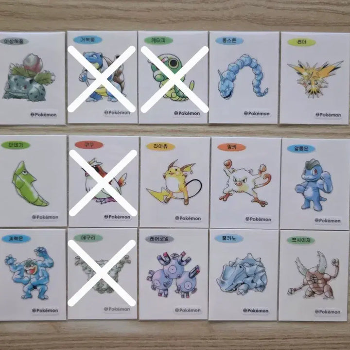 [BUNJANG] Pokemon 30th Anniversary Original Artwork Ttibbuseal Set / 포켓몬 30주년 오리지널 아트워크 띠부씰(띠부실) 판매