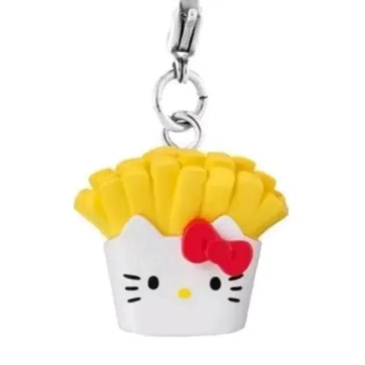 [BUNJANG] Bandai Sanrio Hello Kitty American Design Accessory (French Fry Kitty) / 반다이 산리오 헬로키티 아메리칸 디자인 메지루시 액세서리