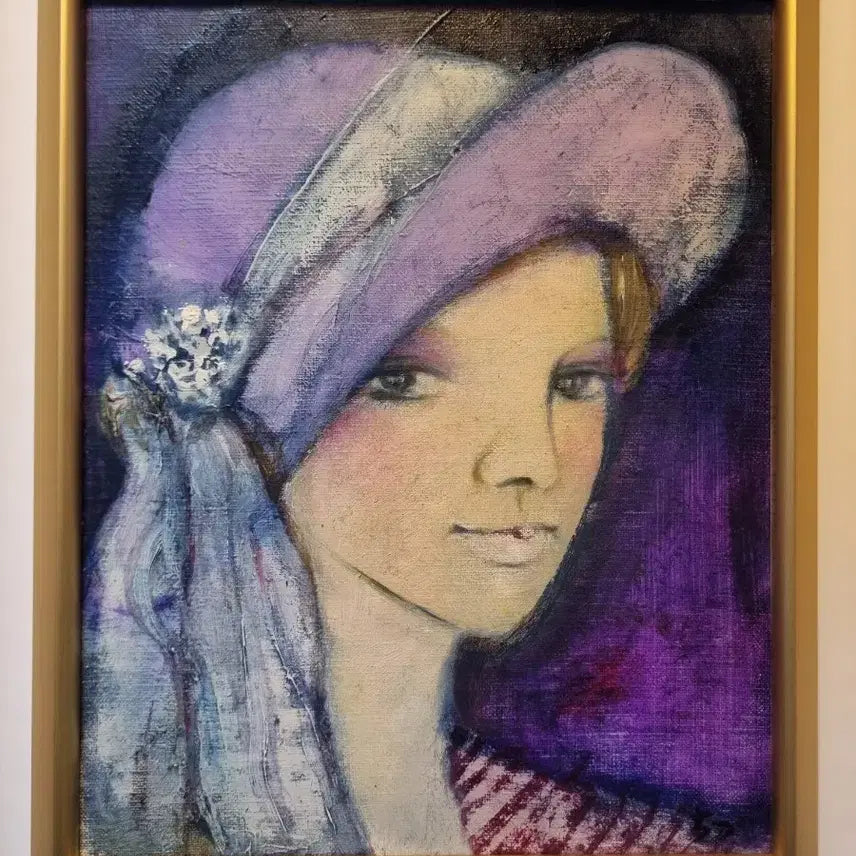 [BUNJANG] Susanna Japanese Artist Oil Painting - 1978 / [일본 작가 유화 그림]  수잔나  -1978년도 작품