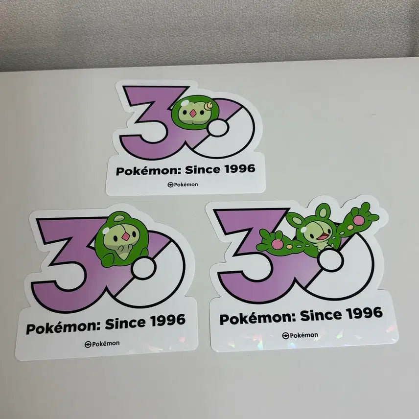[SOLD OUT] 포켓몬 30주년 로고스티커 유니란 듀란 란쿨루스