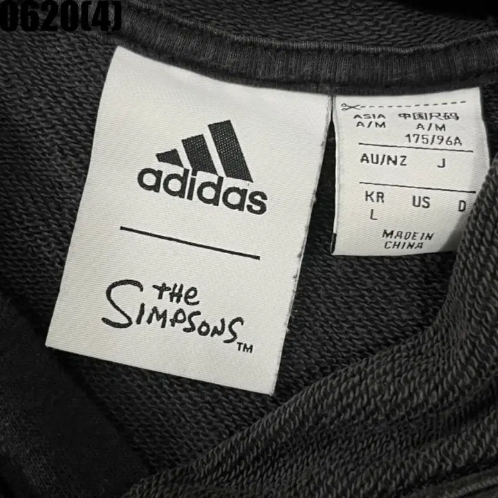 [BUNJANG] Adidas Simpsons Collaboration Black Hoodie / [L] 아디다스 | 블랙 후드 티셔츠 심슨 콜라보 (빈티지 0620)