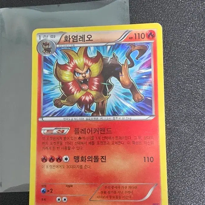 [SOLD OUT] 포켓몬 카드 화염레오 R XY4 012/088