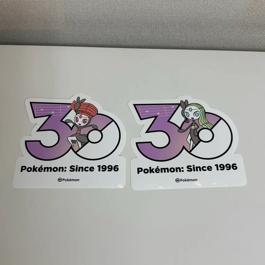 [SOLD OUT] 포켓몬 30주년 로고스티커 메로엣타 세트
