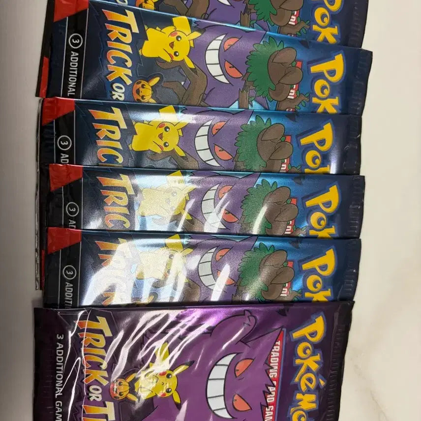 [SOLD OUT] 포켓몬스터 트릭오어트레이드 카드 팩 6개