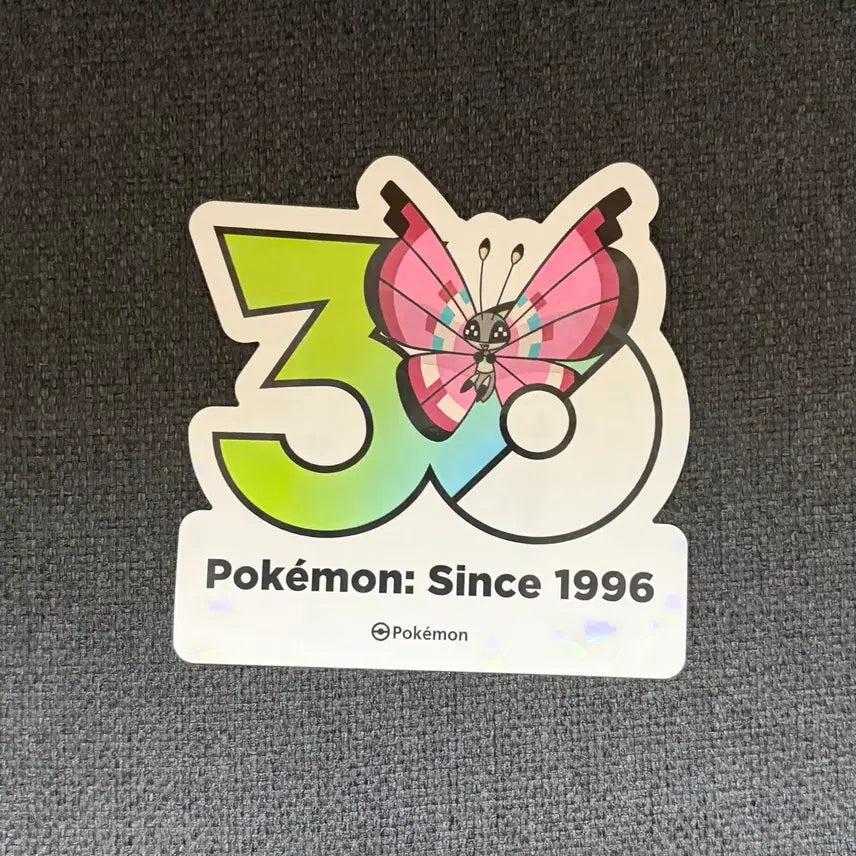[SOLD OUT] 한국한정] 포켓몬 30주년 로고 스티커 비비용