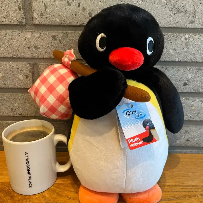 [BUNJANG] Pingu Botari Medium-Large Standing Plush 32cm / (인기상품) 핑구 보따리 중대형 32cm