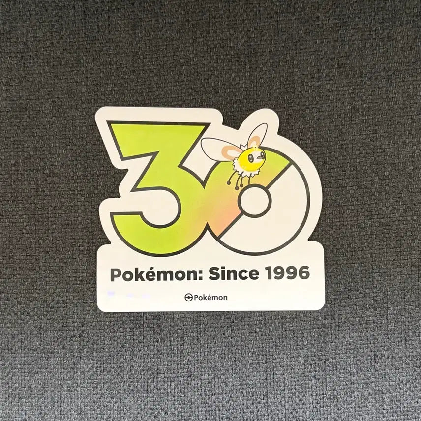 [SOLD OUT] 한국한정] 포켓몬 30주년 로고 스티커 에블리