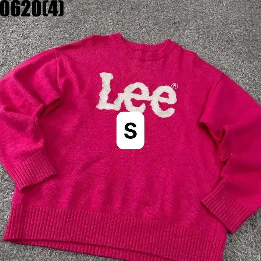 [BUNJANG] LEE Pink Knit Vintage Sweater / [S] LEE | 핑크 니트 (빈티지 0620)
