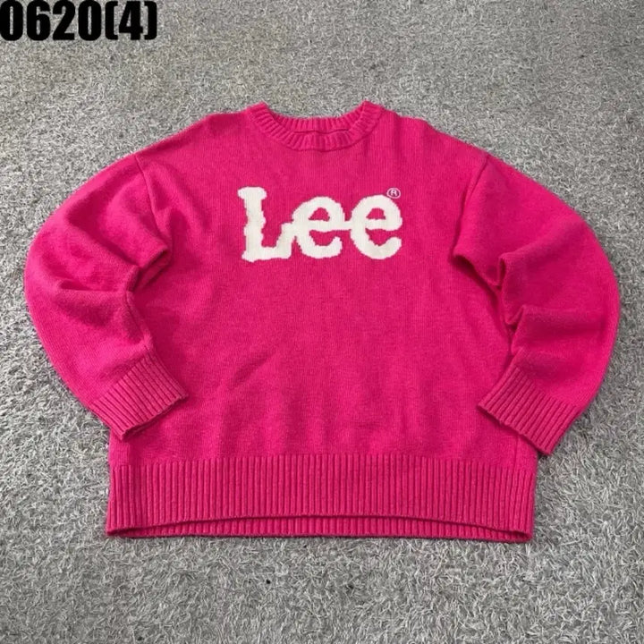 [BUNJANG] LEE Pink Knit Vintage Sweater / [S] LEE | 핑크 니트 (빈티지 0620)
