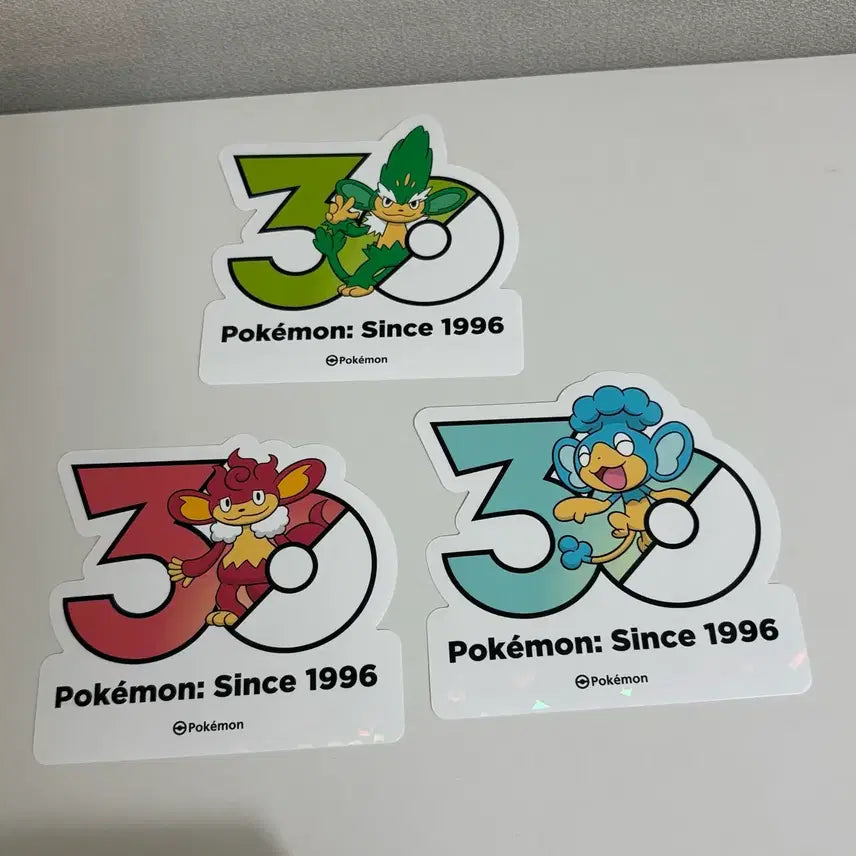 [SOLD OUT] 포켓몬 30주년 로고스티커 야나키 바오키 앗차프