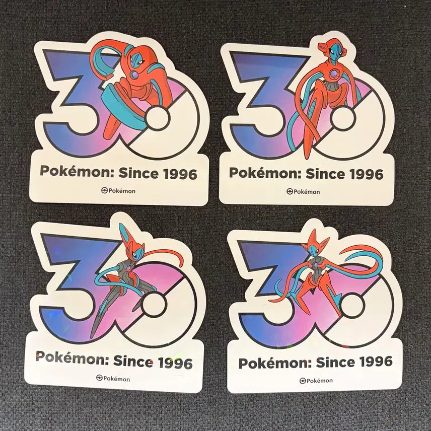 [SOLD OUT] 한국한정] 포켓몬 30주년 로고 스티커 테오키스 세트