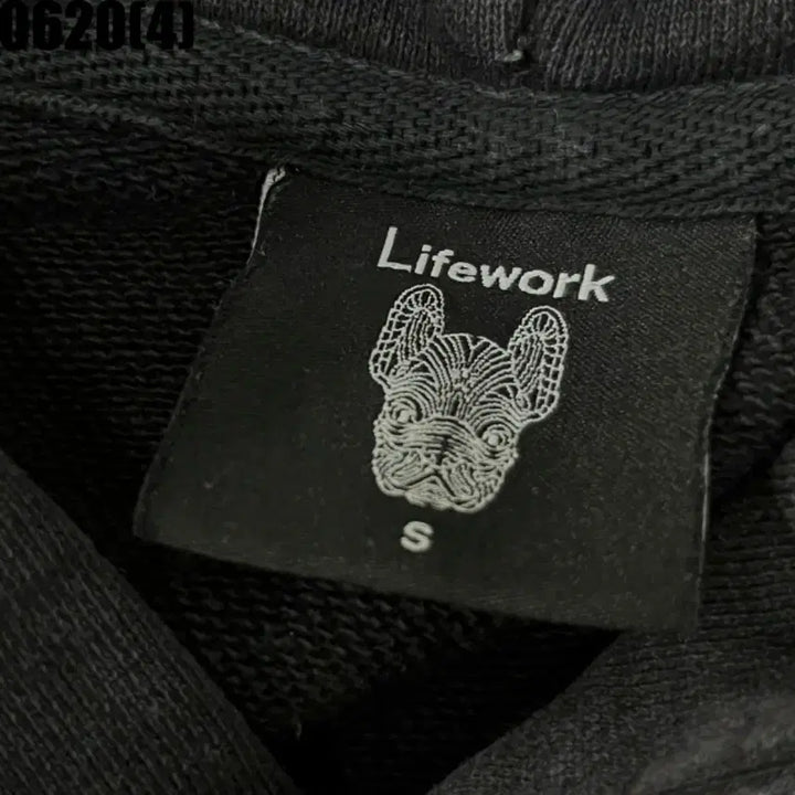 [BUNJANG] LifeWork Vintage Black Hoodie T-shirt (0620) / [S] 라이프워크 | 블랙 후드 티셔츠 (빈티지 0620)