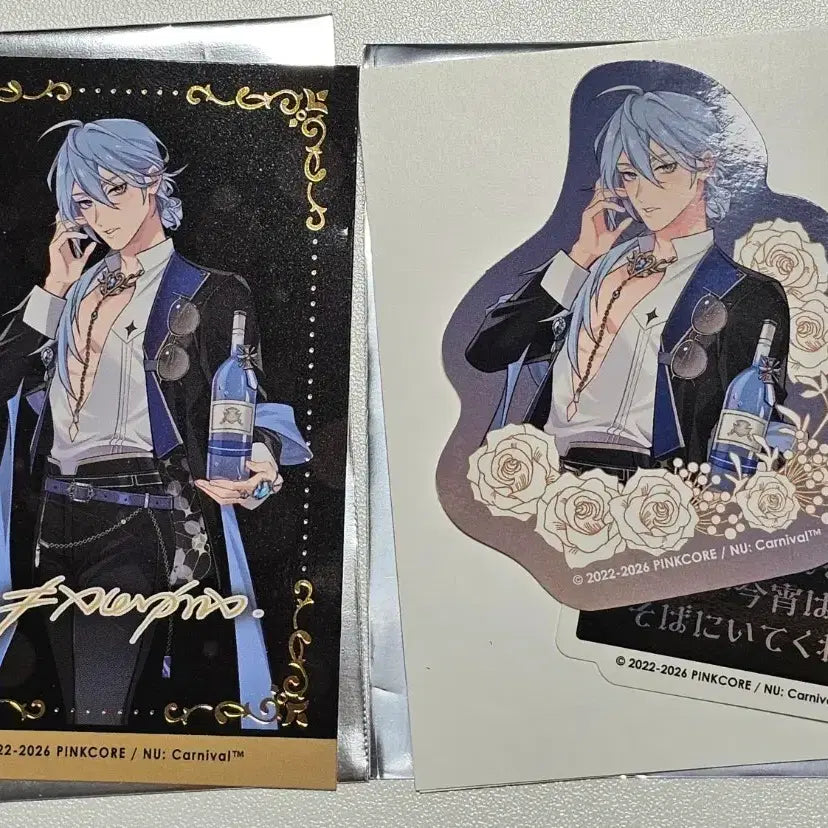 [BUNJANG] Nucarnival Edmond Gilt Photocard &amp; Sticker Bundle Set / 누카니발 콜라보카페 에드몬드 금박포카&amp;스티커 일괄